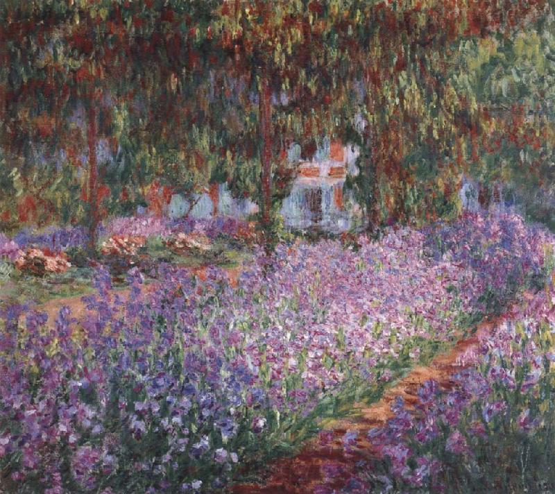 Claude Monet Monet-s Garden the Irises France oil painting art